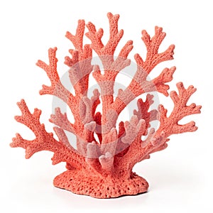 Stylized coral shape with smooth textured surface