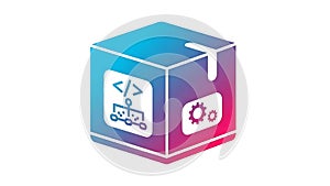 Software Development and Engineering Cube Icon