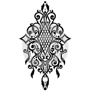 Stylized diamond victorian gothic ornament