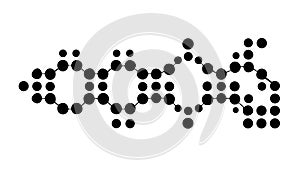 Stylized Digital Data Flow Pattern for Tech Backgrounds, vector design Generative AI