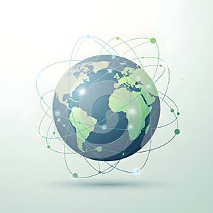 Global Network Connectivity Illustration