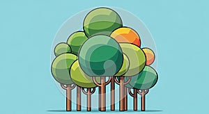 A stylized digital illustration of a