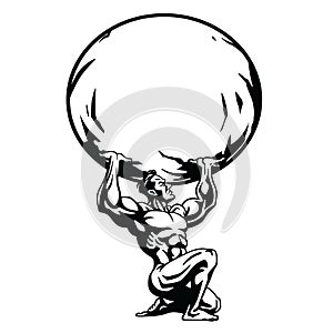 Atlas Stylized Drawing photo