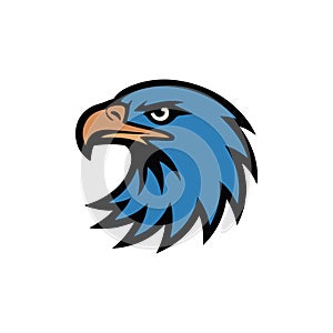 Stylized eagle head logo with a bold, angular design