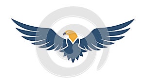 Stylized Eagle Head Logo Icon, vector design Generative AI