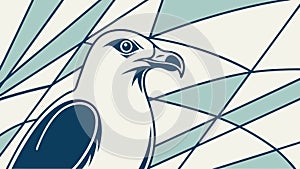 Stylized Eagle Head, Symbolizing Vision, Strength, and Freedom, vector design Generative AI