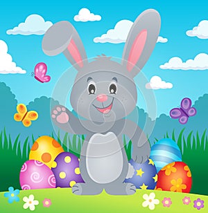 Stylized Easter bunny theme image 1