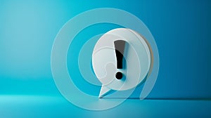 The exclamation mark icon.AI generated image photo