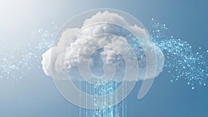 Digital Cloud Computing Network with Data Transfer