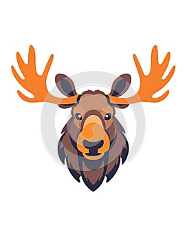 Bold Moose Head Logo photo