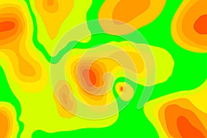 The stylized height of the topographic contour in contours