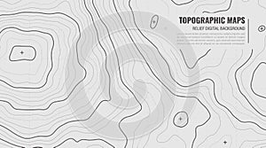 Stylized Height of Topographic Contour in Lines.