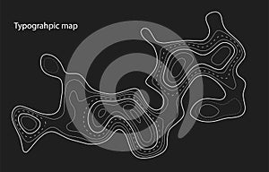 The stylized height of the topographic contour in lines and contours. The concept of a conditional geography scheme and