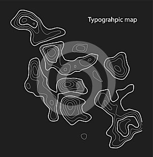 The stylized height of the topographic contour in lines and contours. The concept of a conditional geography scheme and
