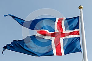 Stylized Icelandic flag