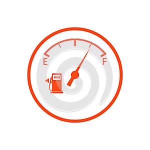 Stylized icon of the automobile fuel sensor