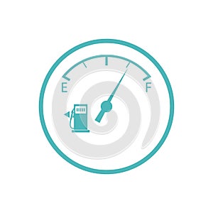 Stylized icon of the automobile fuel sensor