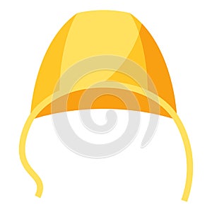 Stylized illustration of baby cap. Image for design or decoration.