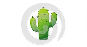 Stylized illustration of a cactus with three arms on a white background. The cactus is