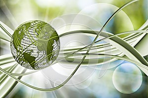 Stylized image of the globe