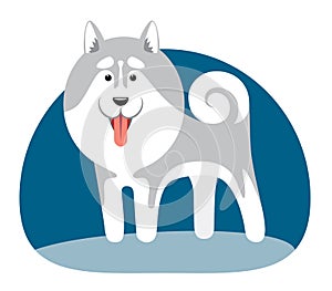 Stylized image of a northern dog