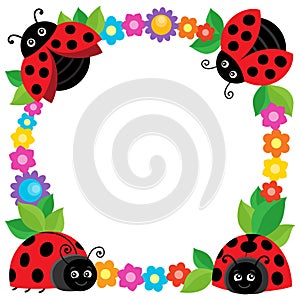 Stylized ladybugs theme image 2