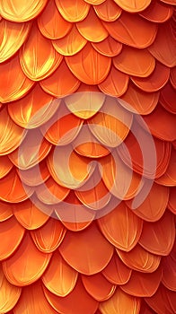 Stylized Orange Scale Pattern