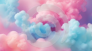 Stylized Pink Blue Sky Background for Posters - AI Generated