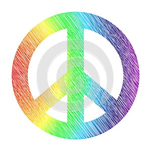 Stylized peace symbol