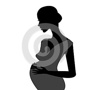 Stylized pregnant woman