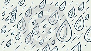 Stylized Raindrops Pattern Background Vector, vector design Generative AI