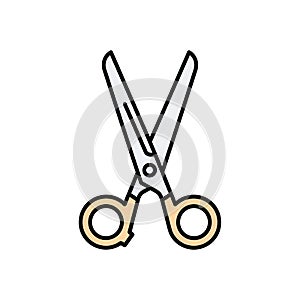 Stylized Scissors Icon