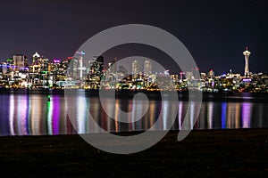 Stylized Seattle Skyline