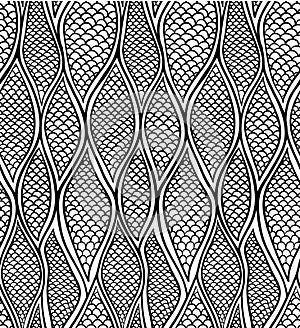 Stylized snake skin. Seamless pattern