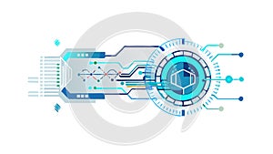 Stylized Sound Wave Pattern Vector. Dynamic Audio Visualizer Element, vector design Generative AI