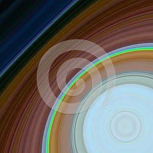 Stylized spinning planetary system