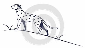 Stylized Spotted Cheetah or Leopard Illustration, vector design Generative AI