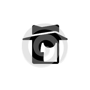 Stylized spy icon