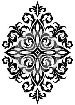 Stylized symmetry Victorian Gothic ornament