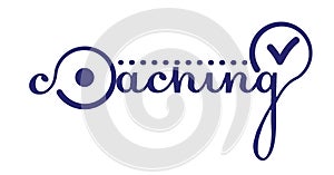 Stylized text coaching  linear