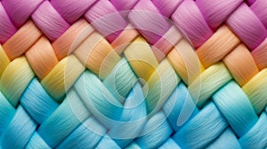 Stylized textured yarn close-up