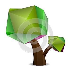 Stylized Tree, Vector Illustration