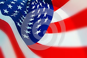 Stylized USA Flag With Limited DOF