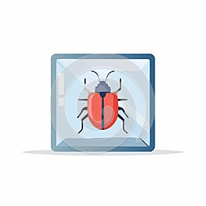 Cyber Security Bug Icon for Software Testing