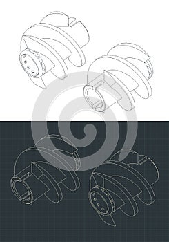 Inducer isometric drawings