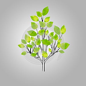 Stylized vector tree