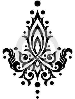 Stylized Victorian Gothic ornament