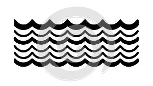 Stylized Wavy Line Pattern, Movement, Abstract Texture, vector design Generative AI