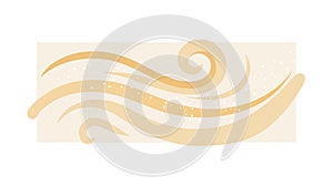 Stylized Wind Gust Icon, Abstract Air Currents, vector design Generative AI