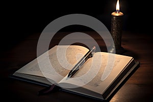 Stylographic pen codex. Generate Ai